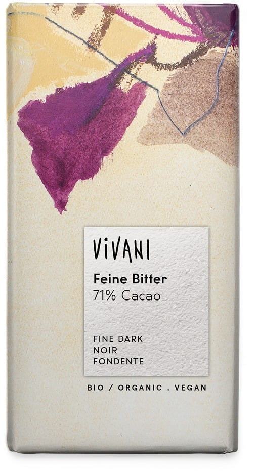 Chocolat amer 71% cacao BIO 100 g - VIVANI