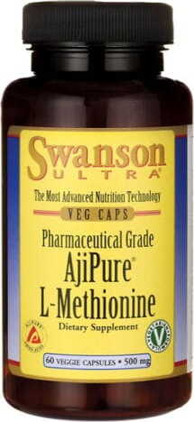 Ajipure L - méthionine 500mg 60 gélules de SWANSON