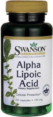 ALA acide alpha lipoïque acide alpha lipoïque 100mg 120 gélules SWANSON