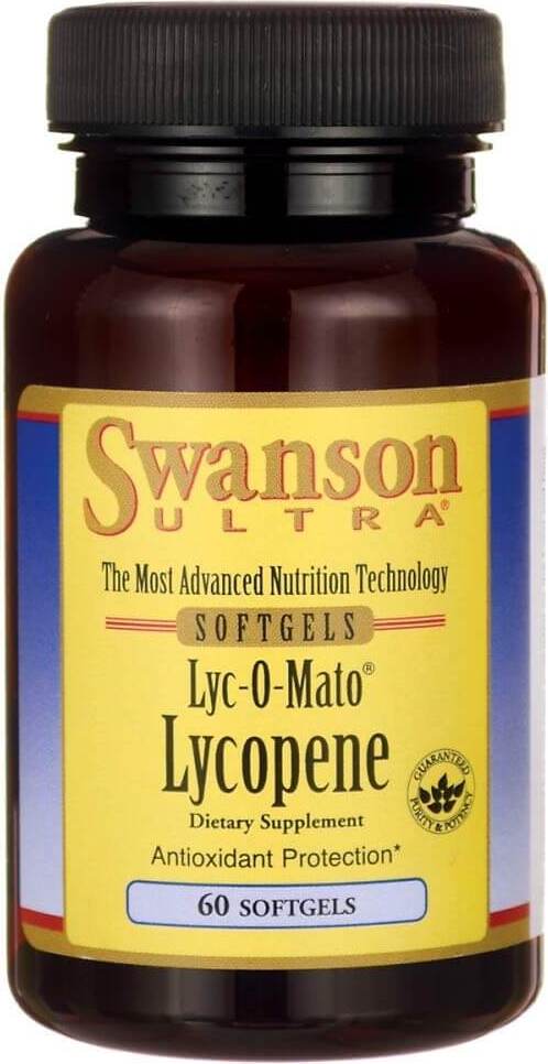 Extrait de tomate naturel lycopène lyc-o-mato lycopène 10mg 60 gélules SWANSON