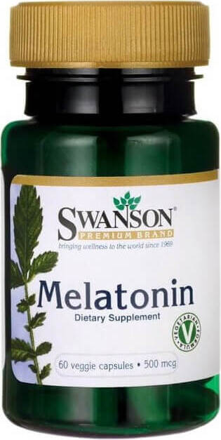 Mélatonine mélatonine 500mcg 60 gélules de SWANSON
