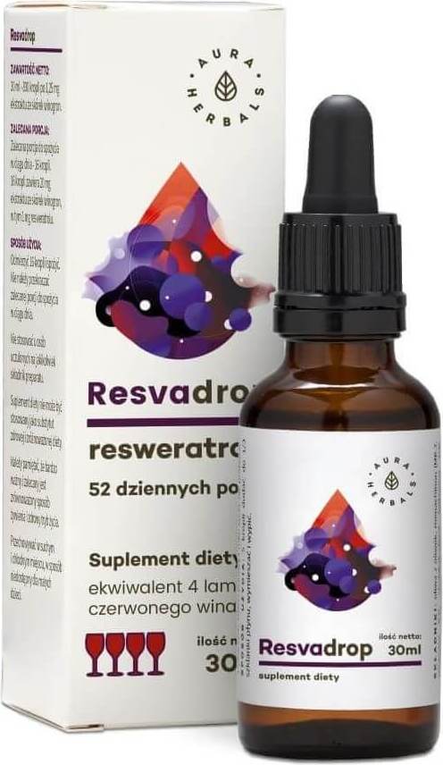 Resvadrop resvératrol 52 portions 30 ml AURA HERBALS