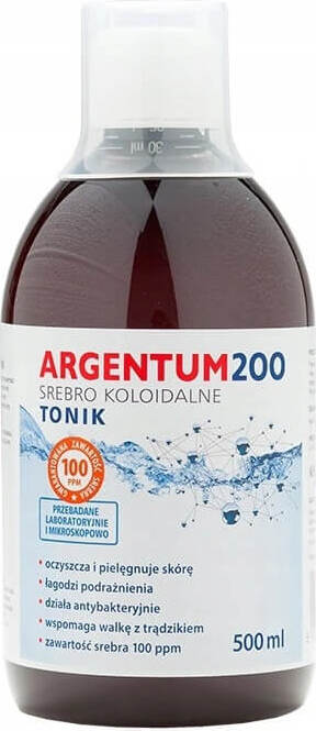 Argentum 200 argent colloïdal tonique 100ppm 500ml AURA HERBALS