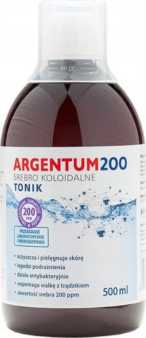 Argentum 200 argent colloïdal tonique 200ppm 500ml AURA HERBALS