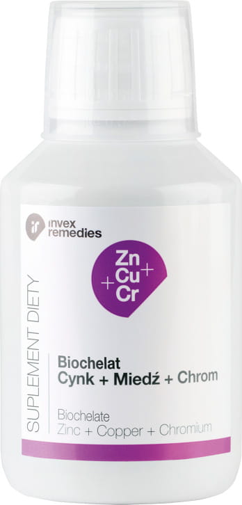 Biochélate zinc + cuivre + chrome biochélate zinc + cuivre + chrome 150ml INVEX RECEDIES