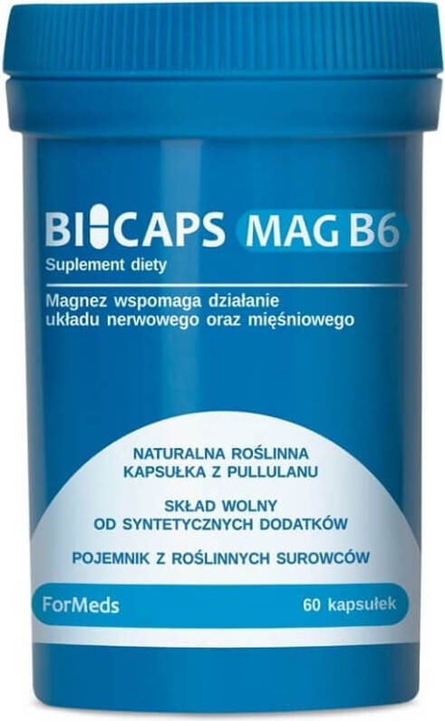 Bicaps magnésium + vitamine B6 8007mg 30 portions 60 gélules FORMEDS