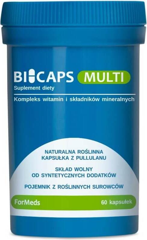 Bicaps multivitamines et complexe de minéraux 60 gélules FORMEDS
