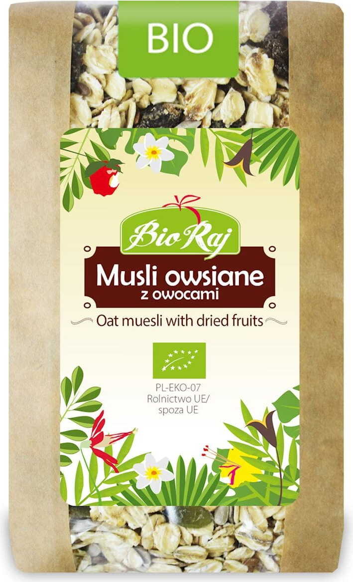 Muesli d'avoine aux fruits BIO 300 g - BIO RAJ