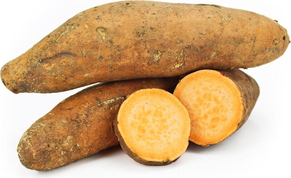 Conditionnement vrac (kg) - patates douces fraîches orange BIO (environ 6 kg)