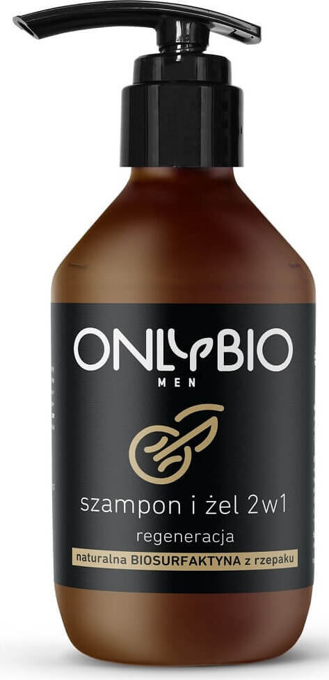 Shampooing et gel régénérant 2en1 pour homme 250 ml - UNIQUEMENT BIO