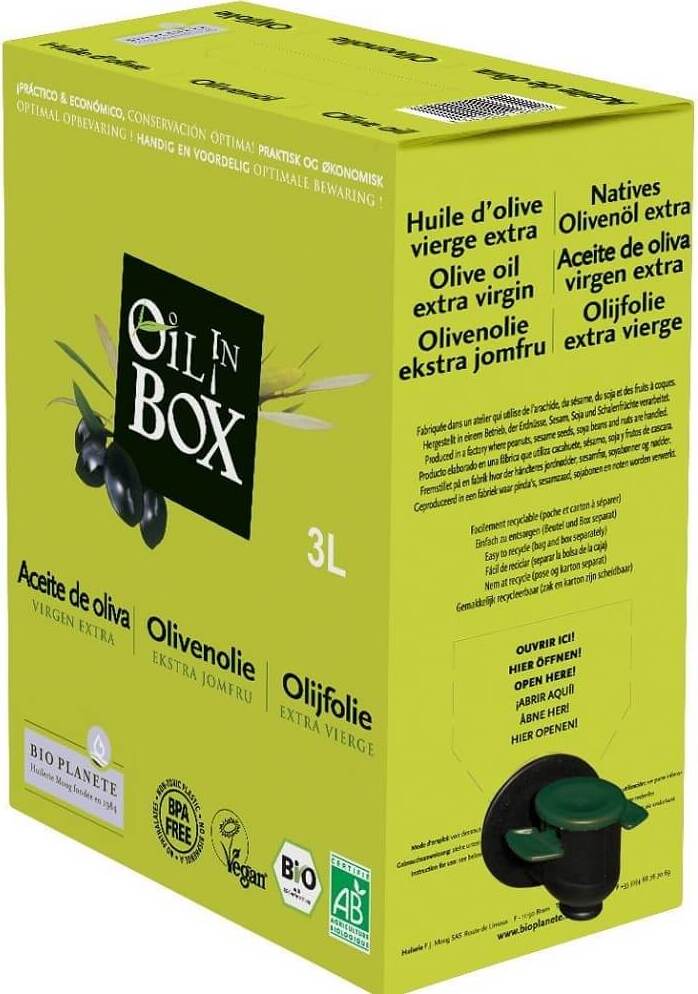 Huile d'olive vierge extra BIO 3 L - HORECA BIO PLANETE