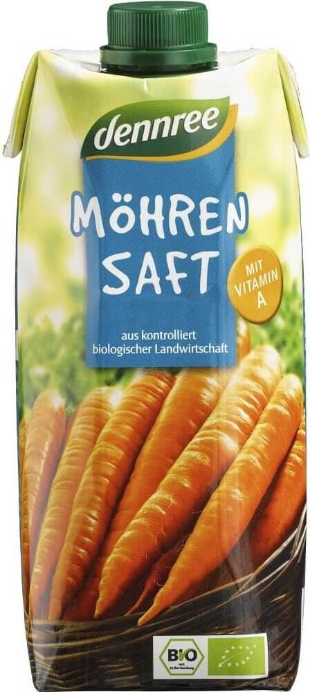 Jus de carotte BIO 500 ml - DENNREE