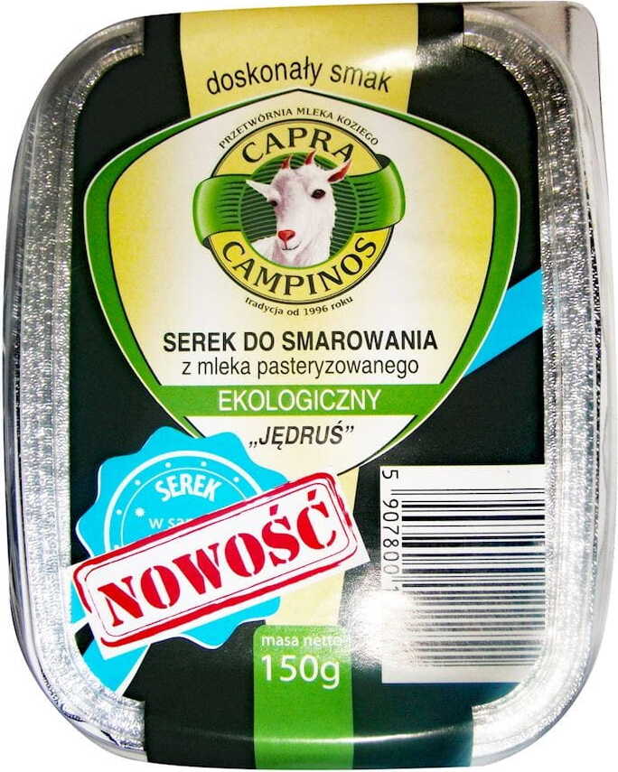 Fromage de chèvre à tartiner Jędruś BIO 150 g - CAPRA CAMPINOS