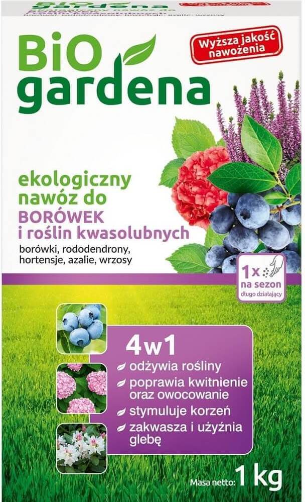 Engrais Eco 1 kg pour myrtilles et plantes acidophiles - BIO GARDENA