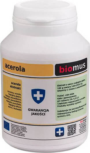 Acérola Vitamine C poudre 50g BIOMUS
