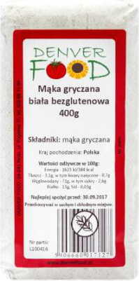 Farine de sarrasin blanc sans gluten 400g DENVER FOOD