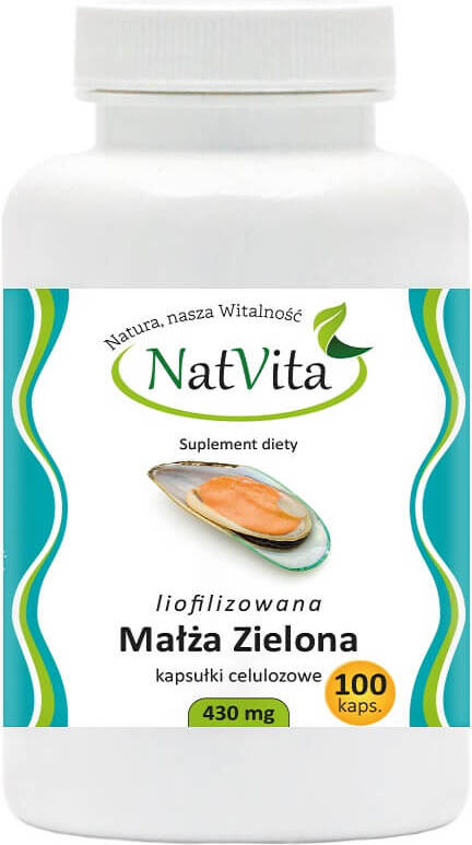 Moule verte lyophilisée 430mg 100 gélules de cellulose NATVITA