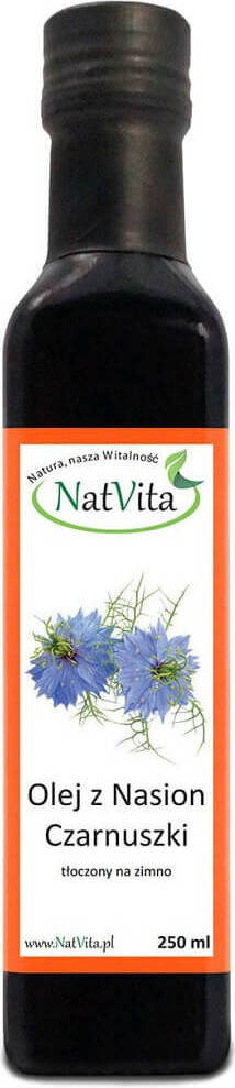 Huile de graines de cumin noir, biologique, pressée à froid 250ml NATVITA