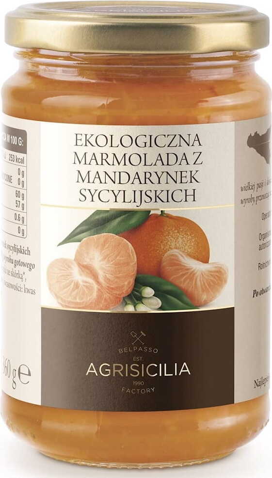 Marmelade de mandarine sicilienne BIO 360 g - AGRISICILIA