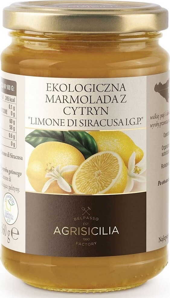 Marmelade de Citron BIO 360 g - AGRISICILIA