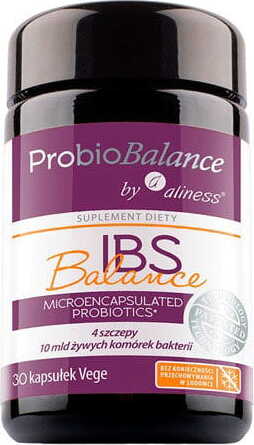 Probiobalance ibs balance Probiotique microcapsulé 4 souches 5 milliards de bactéries 30 gélules ALINESS