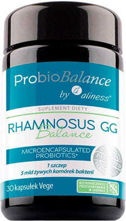 Probiobalance rhamnosus gg Probiotique microencapsulé 1 souche 5 milliards de bactéries 30 gélules ALINESS
