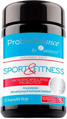Probiobalance sport & fitness Probiotique microencapsulé 14 souches 30 milliards de bactéries 30 gélules ALINESS