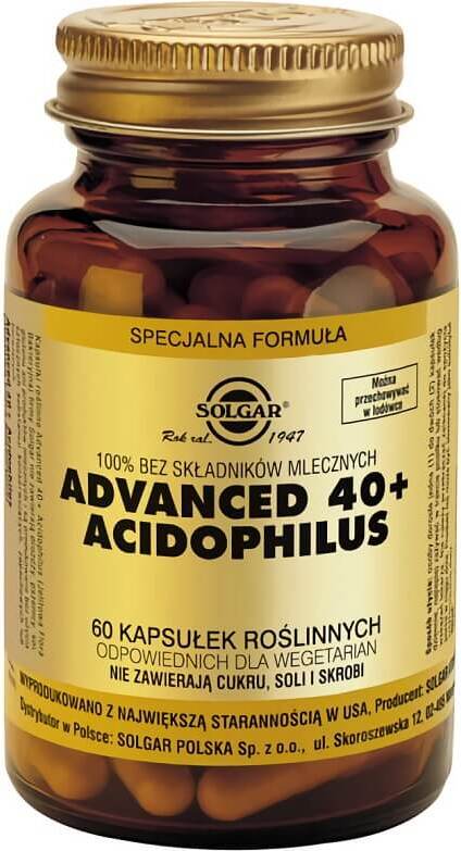Advanced 40 + Acidophilus 60 gélules SOLGAR
