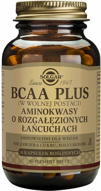 Bcaa plus acides aminés à chaîne ramifiée 50 gélules SOLGAR