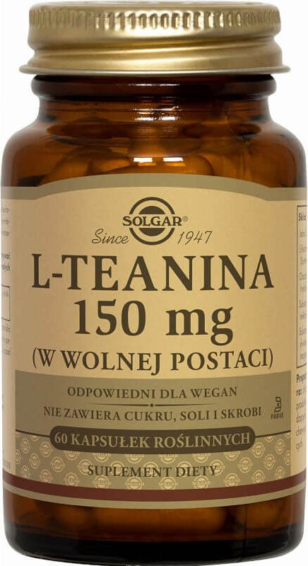 L-théanine sous forme libre 150mg 60 gélules SOLGAR