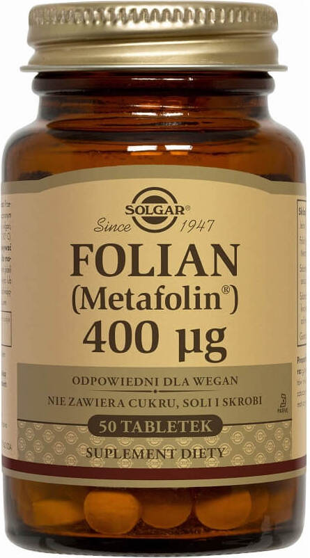 Folate méthylfolate 400 µg 50 comprimés SOLGAR