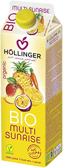 Jus multifruits au jus de carotte sunrise BIO 1000 ml - HOLLINGER