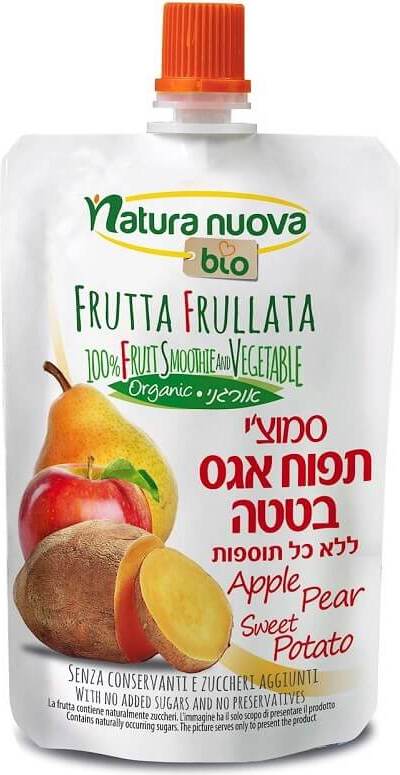 Pomme - poire - purée de patate douce BIO 100 g - NATURA NUOVA