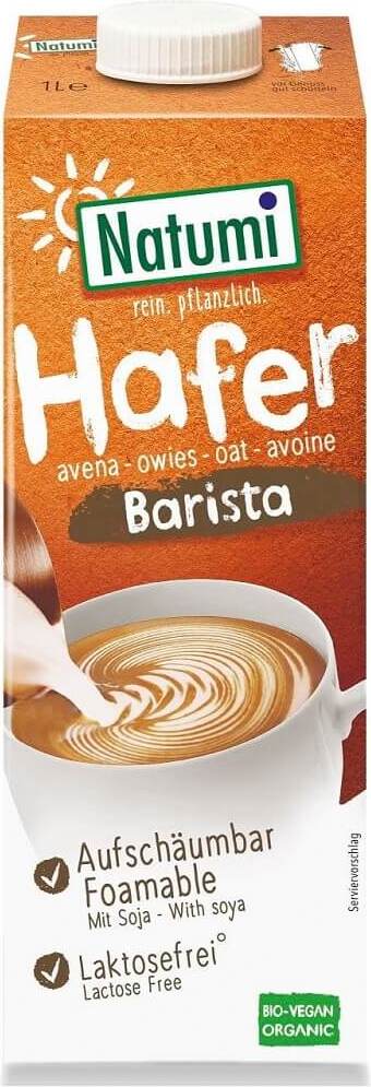 Boisson d'avoine au soja barista BIO 1000 ml - NATUMI