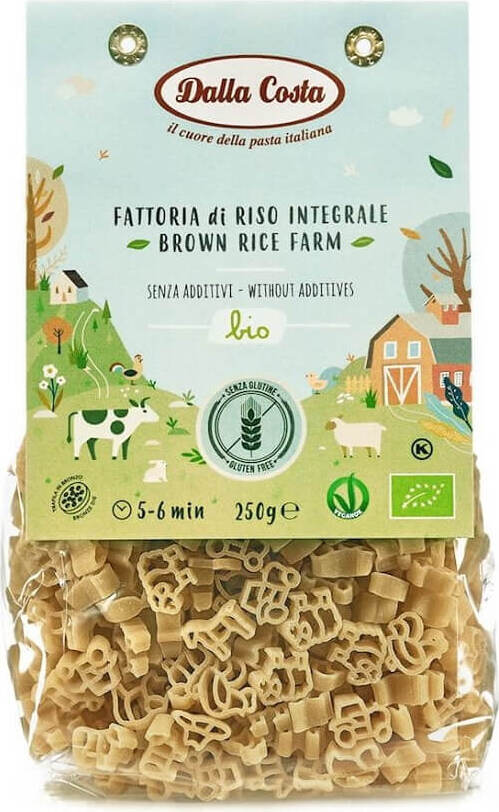 Pâtes (de riz brun) ferme sans gluten BIO 250 g - DALLA COSTA