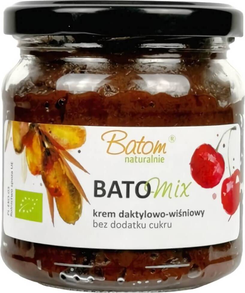 Crème de datte et cerise BIO 200 g - BATOM