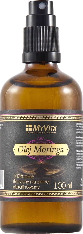 Huile de Moringa 100% non raffinée, pressée à froid 100ml MYVITA
