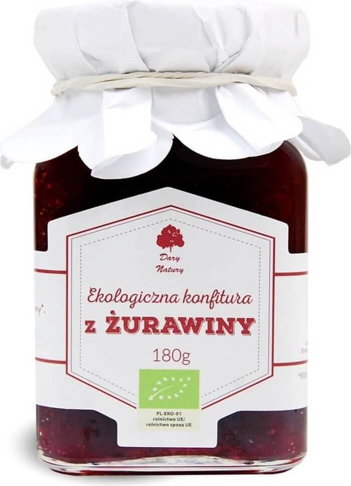 Confiture de Cranberry BIO 180 g - CADEAUX DE LA NATURE