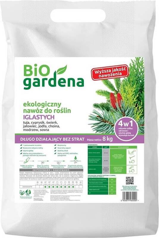 Engrais EKO 8 kg pour conifères - BIO GARDENA