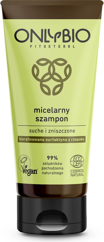Shampooing micellaire pour cheveux secs et abîmés - Tube 200 ml - UNIQUEMENT BIO