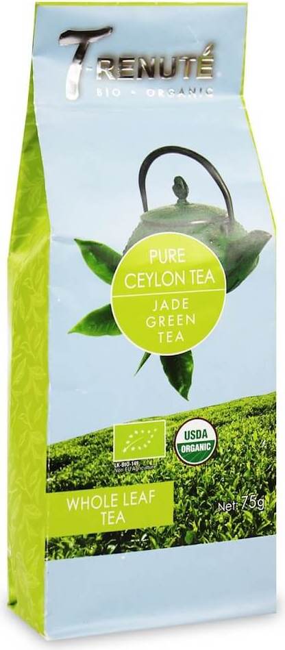 Thé vert pur thé de ceylan BIO 75 g - T'RENUTE