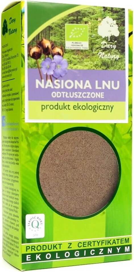 Graines de lin dégraissées moulues BIO 100 g - CADEAUX DE LA NATURE