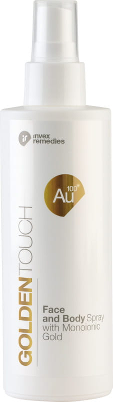 Brume visage et corps au goldentouch au100 monoionique 200ml INVEX RECEDIES