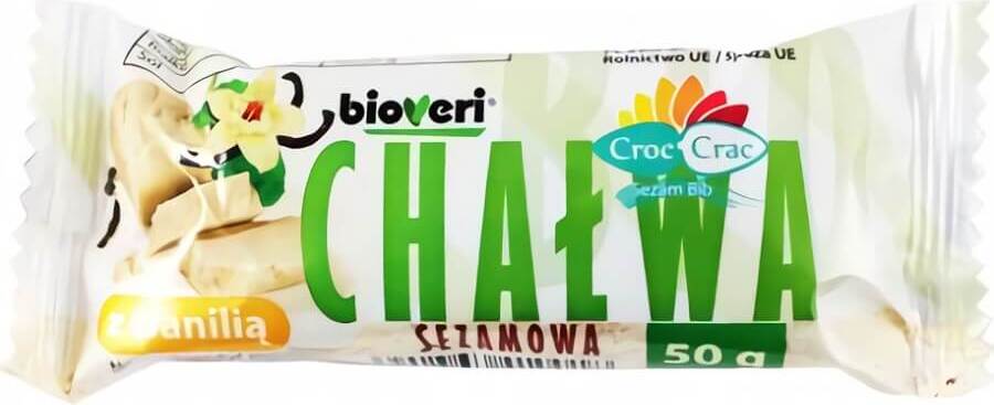 Halva de sésame à la vanille BIO 50 g - CROC - CRAC
