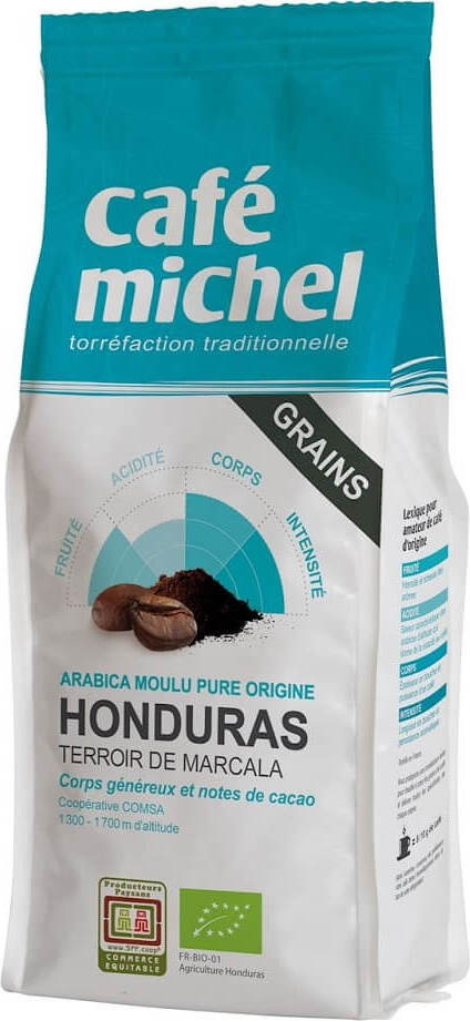 Café en grains Arabica honduras commerce équitable BIO 250 g - CAFE MICHEL