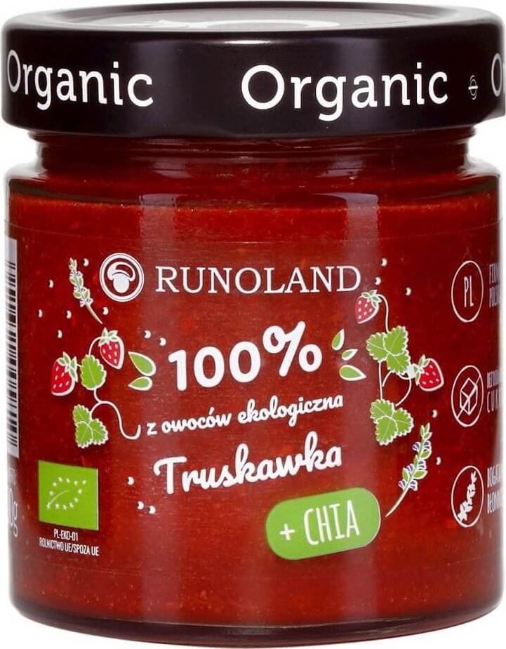 Snack sucré fraise aux graines de chia BIO 328 g - RUNOLAND