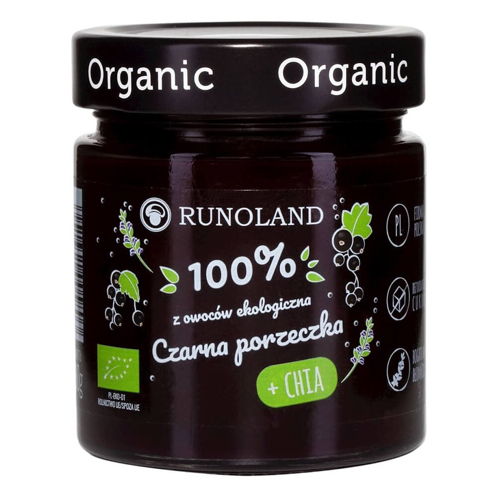 Snack sucré cassis aux graines de chia BIO 328 g - RUNOLAND
