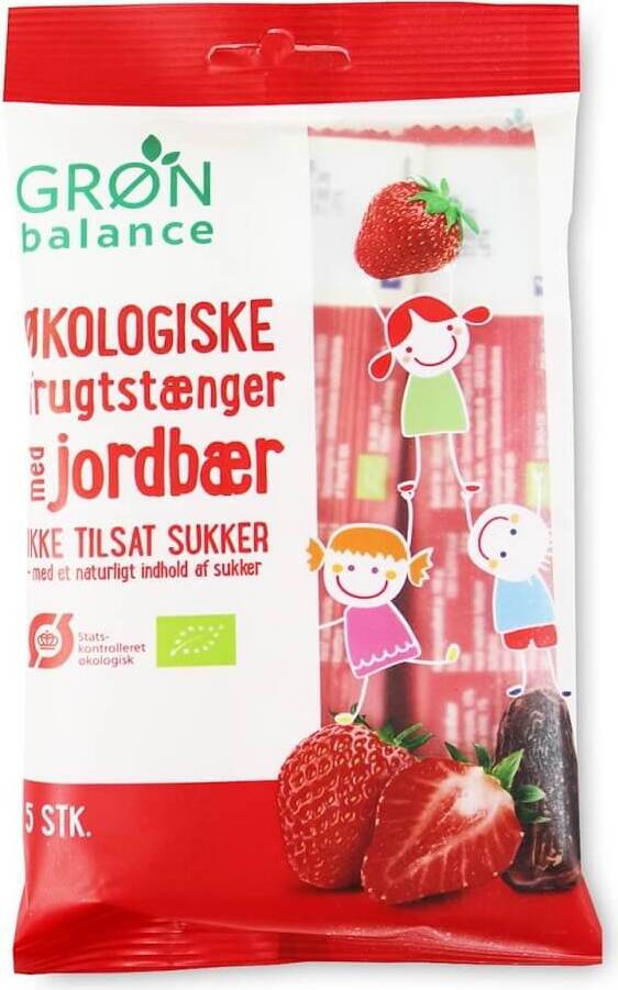 Snacks à la fraise pour enfants BIO 100 g (5 x 20 g) - GRON BALANCE