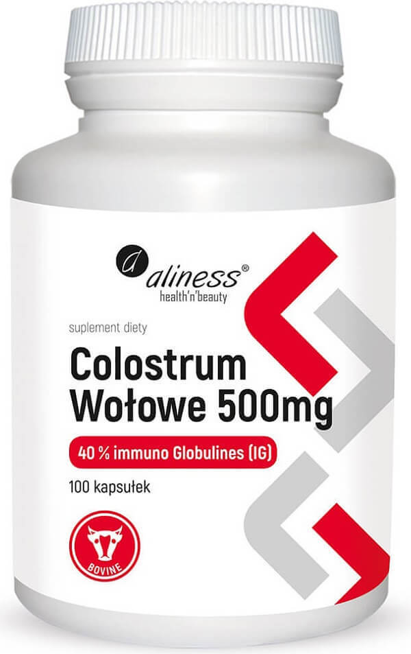 Colostrum de boeuf 500mg 40% imuno glbulines et g 100 gélules ALINESS