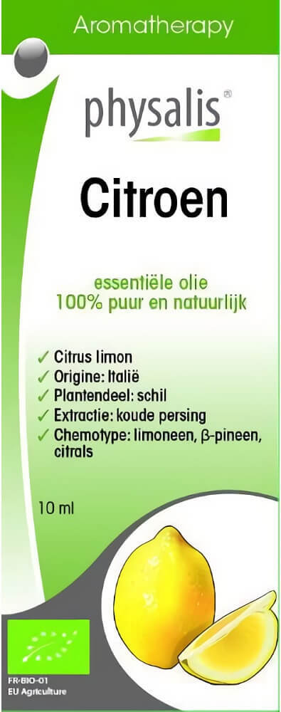 Huile essentielle Citroen (citron) BIO 10 ml - PHYSALIS